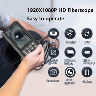 BOGYKIK Endoscope,Inspection Camera with 16.4FT, Endoscope Camera with Light,1920P HD Borescope with 9 LED Lights, inspection camera,Endoscope Semi-Rigid Snake Camera, endoscope 7.9mm IP67 Waterproof