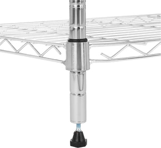 Amazon Basics 3-Shelf Adjustable, Heavy Duty Storage Shelving Unit (113.3 kilograms loading capacity per shelf), Steel Organizer Wire Rack, Black, 58.9 x 34 x 193.5 centimeters