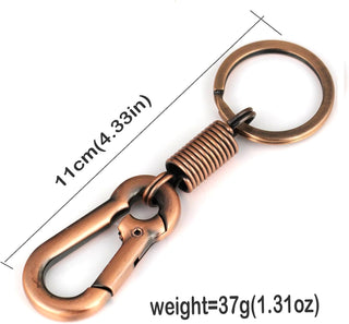 Maycom® Retro Style Simple Strong Carabiner Shape Keychain Key Chain Ring Keyring Keyfob Key Holder