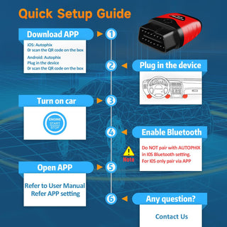 AUTOPHIX 3210 Bluetooth OBD2 Scanner Enhanced Universal Car Code Readers & Scan Tools Diagnostic Scanner with Performance Test Battery Test Check Engine Light Exclusive APP for iPhone, iPad & Android