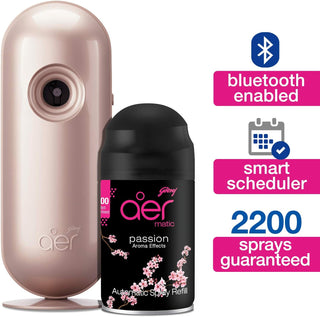 Godrej aer Matic, Automatic Air Freshener Refill Pack - Fresh Lush Green (225 ml), Fghkarpox012