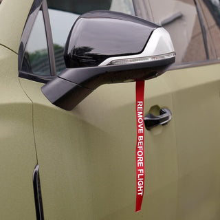 MAUHOSO Remove Before Flight Key Chain,Government Issue Military Surplus Red/White Key Ring USA air force Military