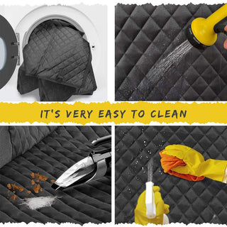 Beauenty Dog Car Seat Cover, Waterproof and Scratchproof Dog Cover for Car Backseat, Nonslip Pet Car Seat with Mesh Window, Durable Dog Hammock with Side Flaps for Cars, Trucks and SUV (A)