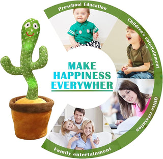 seOSTO Talking Dancing Cactus Plush Toy, Dancing Cactus Toy, Electronic Plush Doll Gifts for International Children's Day Gifts