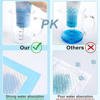 Mumoo Bear Pet Training Pads Super Absorbent Puppy Pads Anti Slip Toilet Pee Mat, Leak Proof & Quick Dry Pet Pads for Dogs Cats Rabbits Pets (40 PACK-60 * 60CM)