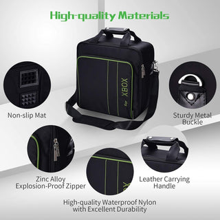 CENXI Case Storage Bag for Xbox Series X Xbox Series S Console Carrying Case, Travel Bag for Xbox Controllers Xbox Games and Gaming Accessories, Included Silicone Cover Skin Protector