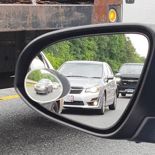 Ampper Blind Spot, 2" Round HD Glass Convex Rear View Mirror | Car | Pack of 2