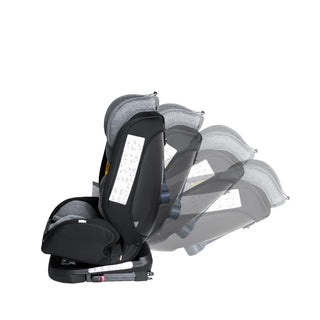 MOON Rover Car Seat – Baby Travel Gear Group 0-1-2-3 360 Degree Carrier w/Isofix 0-12yr Safety Products Rear & Forward Convertible Accessories - Grey