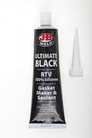 J-B Weld 31319 Black RTV Silicone Sealant and Adhesive - 3 oz.