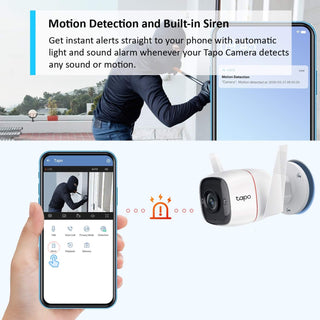 Tapo TP-Link Pan/Tilt Security Camera for Baby Monitor, Pet Camera w/Motion Detection, 1080P, 2-Way Audio, Night Vision, Cloud & SD Card Storage, Works with Alexa & Google Home ( C200)