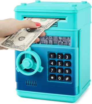 Refasy Piggy Bank for Girls 4-11 Years Old,Refasy Kids Safe Bank for Boys Christmas Birthday Gifts Toy for Kids Electronic ATM Money Bank for Adults Money Saving Box Safe Coin Bank Toy Kids Toys Pink