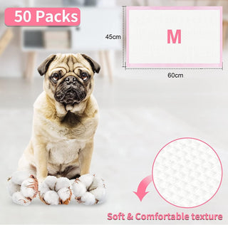 Mumoo Bear Pet Training Pads Super Absorbent Puppy Pads Anti Slip Toilet Pee Mat, Leak Proof & Quick Dry Pet Pads for Dogs Cats Rabbits Pets (40 PACK-60 * 60CM)
