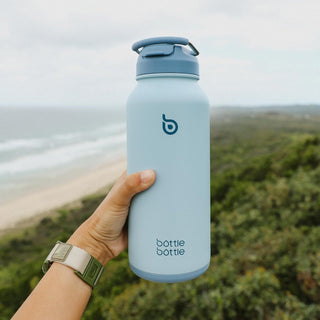 bottlebottle BOTTLE BOTTLE 32oz Insulated Water Bottle Stainless Steel Sport Water Bottle with Straw Dual-use Lid Design for Gym with Pill Box (green)