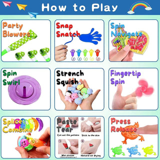 SLEEPHEAD®120 Pcs Party Favors for Kids 3-5 4-8-12, Stocking Stuffers for Kids Birthday Party, Goodie Bags Treasure Box Toys For Classroom Rewards, Kids' Party Supplies For Pinata Stuffers