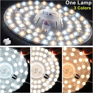 HUA QIANG WANG 3-Color Round LED Ceiling Light Fixture Modern Simple Ultra-thin White Flush Mount Ceiling Lamp for Bedroom Living Room Dining Room Kitchen Island Hallway(40cm)