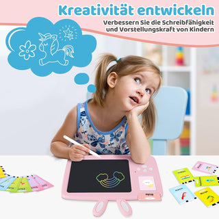 Talking Flash Cards Learning Toys for Toddlers 1-6 Year Old,British English, 224 Words, Audible Educational Toys, Preschool Learning Resource Electronic Interactive Toy Birthday Gifts for Kids-Pink