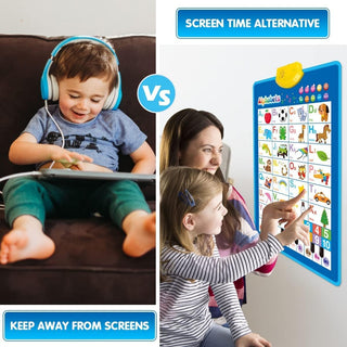 UKR Educational Toys Talking Poster for Kids | Best Musical and Learning Toy for Toddlers and Babies (ALPHABET AND PIANO)