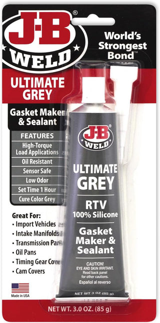 J-B Weld 31319 Black RTV Silicone Sealant and Adhesive - 3 oz.