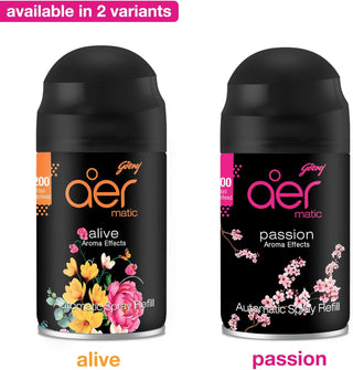 Godrej aer Matic, Automatic Air Freshener Refill Pack - Fresh Lush Green (225 ml), Fghkarpox012