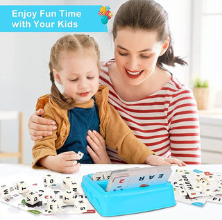 ECVV 2 in 1 Matching Letter Number Games for Kids Educational Learning Toys with Flash Cards Letter Recognition Spelling Game Toys for Preschool Boys Girls