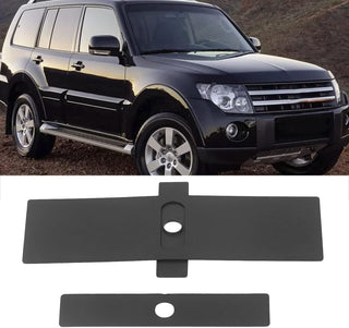 GUPE Car Shift Panel Dust Cover, 8015A066 8015A065 2PCs Shift Lever Panel Trim Strip Easy to Install Gear Shift Panel Cover Replacement for Mitsubishi Pajero V93 V80 V87 V97