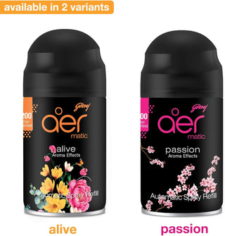 Godrej aer Matic, Automatic Air Freshener Refill Pack - Fresh Lush Green (225 ml), Fghkarpox012