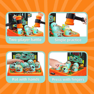 Masroo Arcade Game Toys for 3 Year Old, Whack Game Mole, Mini Electronic Interactive Hammering & Pounding Toys, Gift Idea for Toddler Kids Boys Girls Ages 3 4 5 6 7 8+, Cartoon Zombie Style Fun Toy