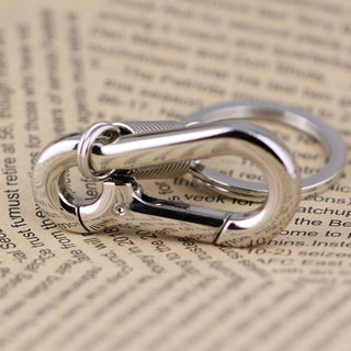 Maycom® Retro Style Simple Strong Carabiner Shape Keychain Key Chain Ring Keyring Keyfob Key Holder