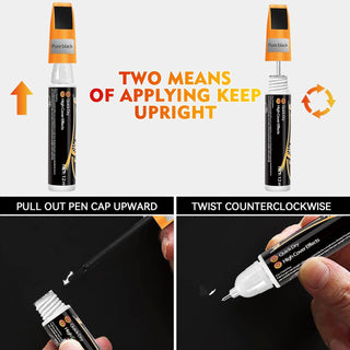 DORPETLY Touch Up Paint for Cars, Easy & Quick Auto Car Paint Scratch Repair, Two-In-One Automotive Car Touch Up Scratch Remover Pen for vehicles, Erase Car Scratches, 0.4oz (Black-1pcs)