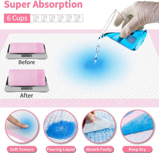 Mumoo Bear Pet Training Pads Super Absorbent Puppy Pads Anti Slip Toilet Pee Mat, Leak Proof & Quick Dry Pet Pads for Dogs Cats Rabbits Pets (40 PACK-60 * 60CM)
