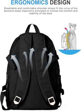 VECAVE Lightweight Casual Laptop Backpack Purse for Women,Travel Backpack with laptop compartment