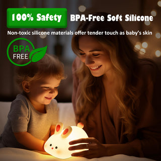 OkiyiD Duck Night Light, Cute Duck Gifts for Girl, Duck Lamp Gifts Dorm Decor Lamp for Nursery, ABS+SIL, Touch Control, Portable and Rechargeable Dimmable, Birthday Gifts for Boys Girls (DoDo Duck)
