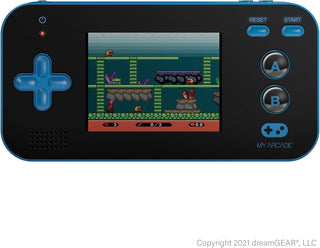 My Arcade Gamer V Portable - Handheld Gaming System - 220 Retro Style Games - Lightweight Compact Size - Battery Powered - Full Color Display - Volume Buttons - Blue
