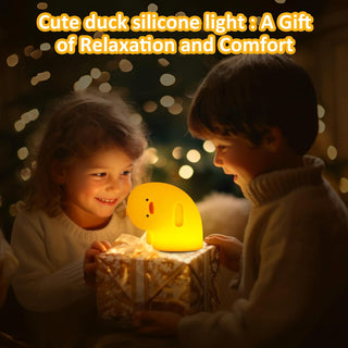 OkiyiD Duck Night Light, Cute Duck Gifts for Girl, Duck Lamp Gifts Dorm Decor Lamp for Nursery, ABS+SIL, Touch Control, Portable and Rechargeable Dimmable, Birthday Gifts for Boys Girls (DoDo Duck)