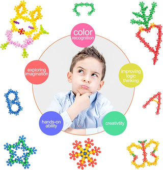 AM ANNA 800 Pieces Building Blocks Kids STEM Toys Educational Building Toys,Building Blocks Construction Toy Creativity Classroom Activities Toys,Interlocking Gear Learning Toys for Boys Girls Aged 3+