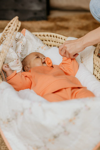 Bibs Pacifier Size 1 - Baby 0-6M (2pcs) - Ivory/Blush