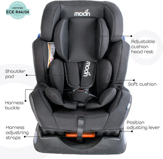 Moon Sumo Baby/Infant/Kids Travel Car Seat |Group 0-1-2| Rearward/Forward Facing| Reclining| Padded Seat| Suitable From Birth To 6 Years(Upto 25 Kg)- Violet Black
