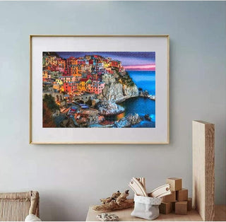 AM ANNA 1000 Pieces Cinque Terre Jigsaw Puzzles Challenge Game for Adults and Kids