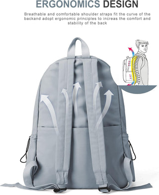 VECAVE Lightweight Casual Laptop Backpack Purse for Women,Travel Backpack with laptop compartment