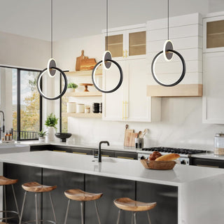 YT YATAI LIGHTING Modern LED Pendant Light for Bedroom and Living Room, Small Single Mini Bedside Pendant Stylish Adjustable Height and 3 Color Temperature