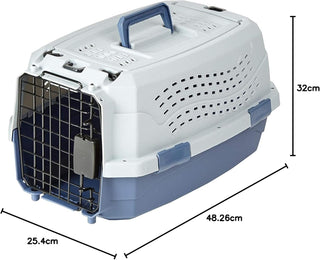Amazon Basics Two-Door Top-Load Hard-Sided Pet Travel Carrier, 19-Inch