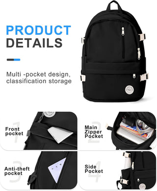 VECAVE Lightweight Casual Laptop Backpack Purse for Women,Travel Backpack with laptop compartment