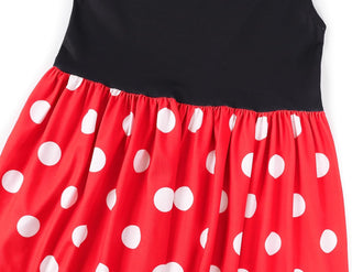 WonderBabe Girl Costume Polka Dots Tulle Tutu Dresses Princess Fancy Dress Up Halloween Birthday Party Dress with Ears Headband
