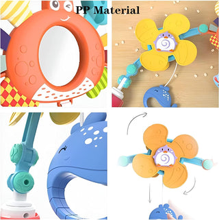 AM ANNA Baby Stroller Arch Toy, Car Seat Toys for Babies 0-12 Months,Activity Musical Arch Toy with Animal Accessories, Sensory Travel Crib Bouncer Bassinet Toys for Toddler Boy Girl