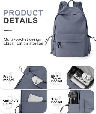 VECAVE Lightweight Casual Laptop Backpack Purse for Women,Travel Backpack with laptop compartment