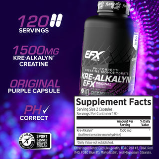 EFX Sports Kre-Alkalyn (240 Capsules)