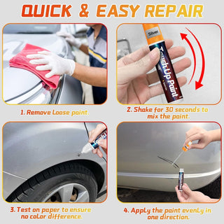 Galitoon Grey Touch Up Paint Pen for Cars, Car Paint Scratch Repair, Two-In-One Car Touch Up Paint Fill Paint Pen, Quick & Easy Solution to Repair Minor Automotive Scratches 0.8 fl oz