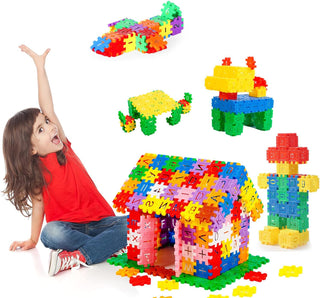 AM ANNA 800 Pieces Building Blocks Kids STEM Toys Educational Building Toys,Building Blocks Construction Toy Creativity Classroom Activities Toys,Interlocking Gear Learning Toys for Boys Girls Aged 3+