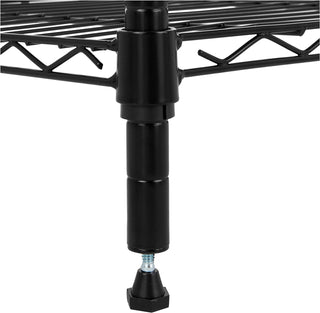 Amazon Basics 3-Shelf Adjustable, Heavy Duty Storage Shelving Unit (113.3 kilograms loading capacity per shelf), Steel Organizer Wire Rack, Black, 58.9 x 34 x 193.5 centimeters