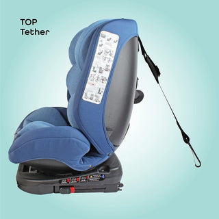 MOON Rover Car Seat – Baby Travel Gear Group 0-1-2-3 360 Degree Carrier w/Isofix 0-12yr Safety Products Rear & Forward Convertible Accessories - Grey